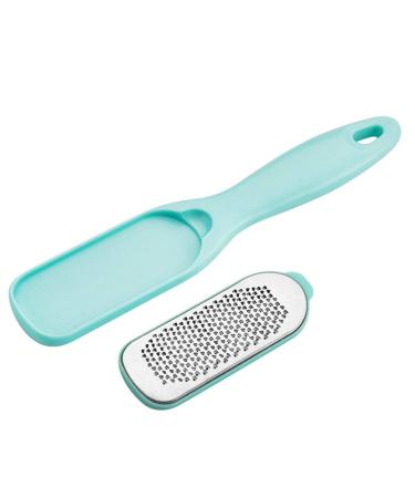 Minkissy Double-Sided Metal Scraps Pedicure Raspel Callus Remover - Stainless Steel & Sky Blue Design for Wet & Dry Use | Premium Foot Care - Buy Online on GoSupps.com