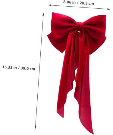NUSITOU Satin Ribbon Hairpin Hair Barrettes for Teen Red Bow for Hair Ponytail Clip Hair Bows for Teen Teen Hair Bows Hair Ribbon Halloween Hair Bows Hair Bows for Women - Buy Online on GoSupps.com