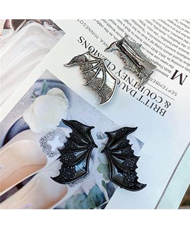 Shop Vintage Halloween Accessories for Women - Bat Wings & Hair Clips (Set of 4) - Buy Online on GoSupps.com