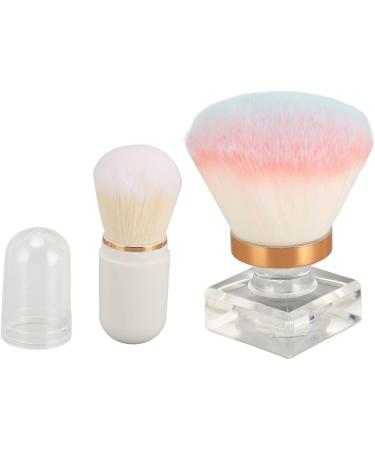 Soft and Durable Bristles Transparent Base Powder Brush Capsule Powder Brush Versatile Application Synthetic Fiber for Loose Powder Set - Buy Online on GoSupps.com