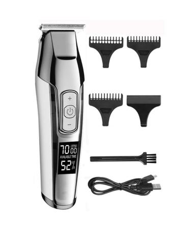 Hair Clippers Professional Hair Clipper Beard Trimmer for Men Adjustable Speed LED Digital Carving Clippers Electric Razor With Box