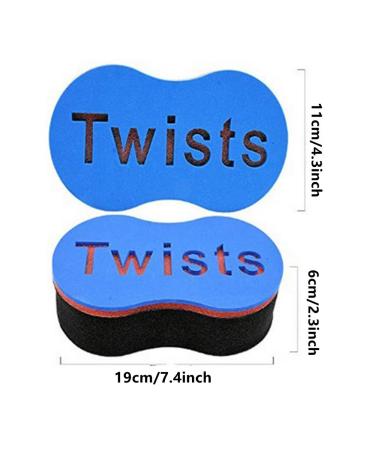 Nicoone 2 PCS Hair Sponge Brush - Large Holes for Hair Twists Afro Coils & Curls | Perfect for Home & Barber Use - International Shipping Available - Buy Online on GoSupps.com