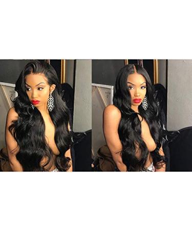 Saupa Lace Front Wig - 20 Inch Real Human Hair Body Wave - Pre-Plucked Brazilian Lace Frontal Wigs for Women - Buy Online on GoSupps.com