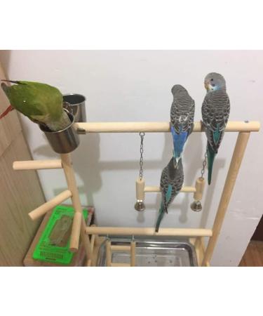 Parrots Playstand Bird Playground Wood Perch Gym Stand Playpen Ladder with Toys Exercise Playgym for Conure Lovebirds - Buy Online on GoSupps.com