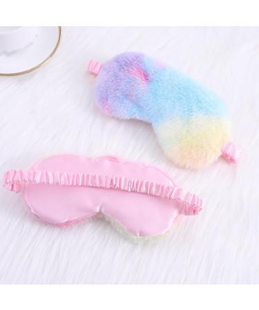 4 Pcs Plush Sleeping Masks - Comfortable Eye Blindfolds for Travel & Naps | Elastic Strap Sleep Masks for Adults - Buy Online on GoSupps.com