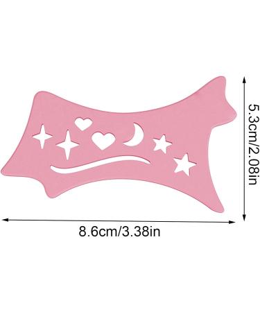 Eyeshadow and Eyeliners Stencils Pad - Soft Flexible Eyeliners Stencils Precision Beveled Design Eye Liners Reusable Cleaning Cloths for Women Pink - Buy Online on GoSupps.com