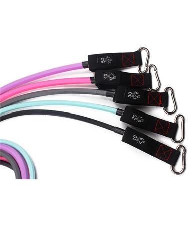 11 Pcs/Set Women Resistance Bands Bodybuilding TPE Belt Fitness Training Yoga Pull Rope Gym Equipment Elastic Bands (Multi Colored) Multicolor colored - Buy Online on GoSupps.com