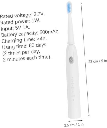 Gatuida Shock Toothbrush Head - Travel-Friendly White 1 Piece | Buy Online - Fast International Shipping - Buy Online on GoSupps.com