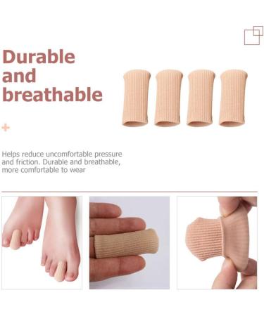 Fabric Toe Protectors - 4pcs Sleeve Covers for Blisters & Ingrown Toenails - Women's Toe Caps - 7x2x2cm - Buy Online on GoSupps.com