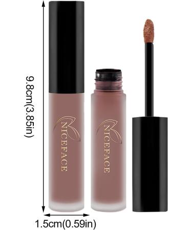 26 Colors Matte Liquid Lipstick Waterproof Moisturizing Glossy Lip Makeup (1#) - Buy Online on GoSupps.com