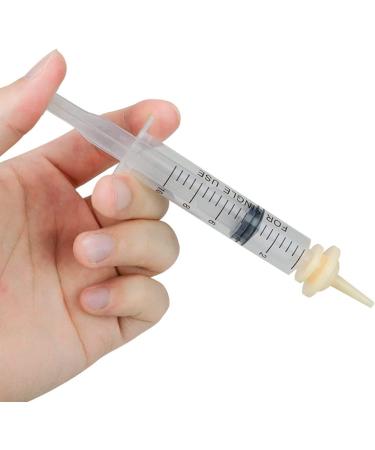 QIYADIN Pet Nursing Nipple with Syringe - 2 Replacement Silicones Nipples for Dogs, Kittens, Puppies, Rabbits, and Small Animals - 10ml Feeding Syringe for Newborns - Ideal Alternative to Feeding Bottles - Buy Online on GoSupps.com
