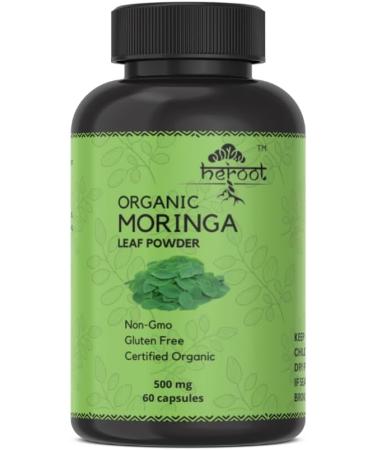 Organic Moringa Capsules - Superfood Supplement for Energy Metabolism & Immune Support (120 Count) - International Shipping Available - Buy Online on GoSupps.com