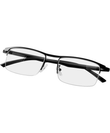Unisex Progressive Multifocal Reading Glasses - Blue Light Filter Anti-Fatigue Computer Glasses for Men & Women - UV Protection Reduce Eye Load Presbyopia Readers 2.50x - Black - Buy Online on GoSupps.com