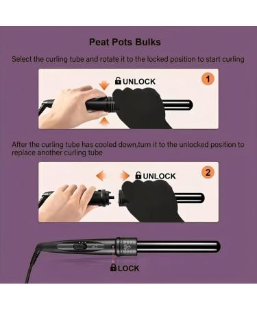 3 in 1 Curling Wand Set Hair Curling Iron Interchangeable Barrel Hair Curler for All Hair Types Curling Iron Wand with Heat Resistant Glove Gift for Girls Women - Buy Online on GoSupps.com