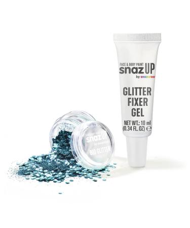 Snazaroo Bio Glitter Kit Face and Body Paint Biodegradable Gliter Sky Blue Colour 5g + Fixer