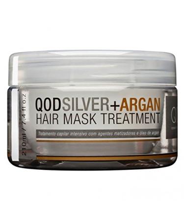QOD SILVER + ARGAN HAIR MASK 210G (7.4 oz)