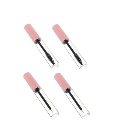 DOITOOL 4pcs Eyeliner Stick Mascara Wands Empty Lip Gloss Tube Eyelash The Pet Cream Pink Lip Balm Travel 1 g (Pack of 1) Pink