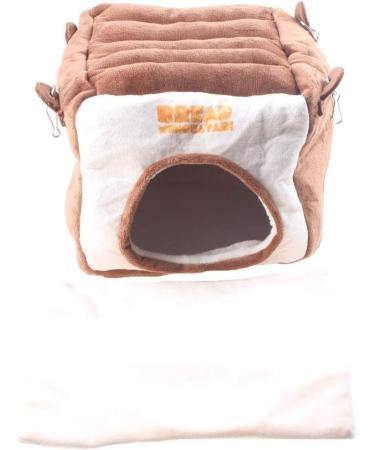 emours Small Animal Warmly House Cage Hanging Bed with Bed Mat for Chinchilla Guinea pigs Squirrel and Other Similar Size Animals Large - Buy Online on GoSupps.com