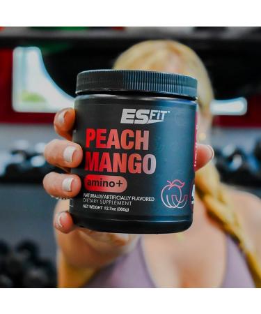 Amino+ Powder - Pre & Post Workout with Caffeine & Green Tea | BCAA Amino Acids | Zero Sugar Low Calorie 40 Servings (Peach Mango) - Boost Energy & Recovery - Buy Online on GoSupps.com