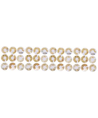 Healeved 36 Boxes Nail Art Accessories Decor Nail Accessories 3d Rivet Nail Art Rhinestone Trim Nail Art Charm Manicures Accessories Nail Art Supplies Plastic Nail Supplies Hollow Out White