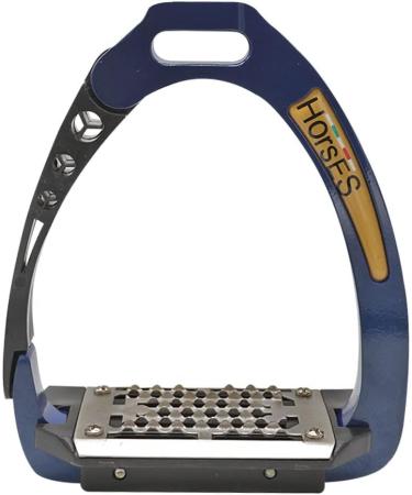 Horses Safety Stirrups - Maximum Comfort & Safety for Riders | Modern Blue/Black Design - Buy Online on GoSupps.com