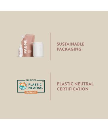 PAUME Antibacterial Gel 3oz & Refillable Travel Bag 17oz | Vegan Silicon & Paraben Free No Artificial Fragrances - Shop Internationally - Buy Online on GoSupps.com