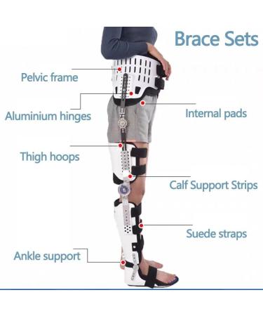 Abduction Orthosis Hip Joint Support | Adjustable Hinged Hip Brace for Sciatica & Fracture Recovery (PAIR - Buy Online on GoSupps.com