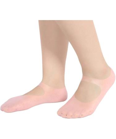 Brrnoo Silicone Socks for Feet Protection - Crack Resistant Pink M 1 Pair | International Shipping Available - Buy Online on GoSupps.com