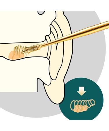 360 Massage Ear Pick - Flexible Steel Ear Wax Removal Tool for Ear Canal Care | X7Q2 Design - Buy Online on GoSupps.com