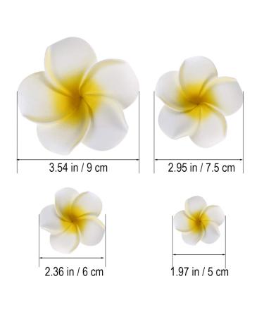 FRCOLOR 4Pcs Hawaiian Flower Hair Clip | Plumeria Hairpin for Kids & Women | Beach Foam Hair Accessories - Buy Online on GoSupps.com