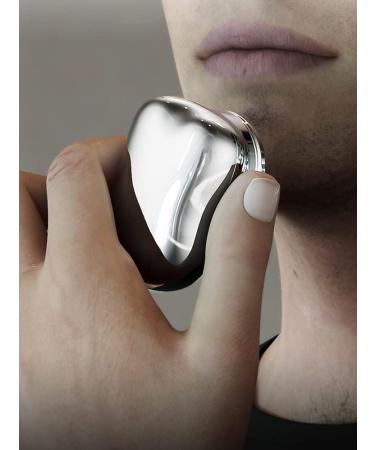 Portable Electric Razor for Men - USB Rechargeable Mini Shaver for Travel & Home - One Button Operation - Perfect Gift (Blue - Buy Online on GoSupps.com