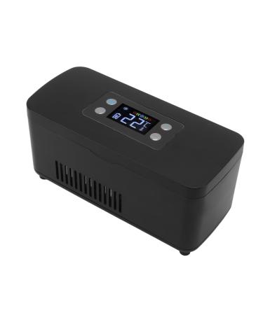Insulin Cooler Refrigerated Box Insulin Freezer Car Refrigerator Small Vehicle Cooler Fridge Automobile Insulin Refrigerated Box Refrigerator Cooler Car Fridge Beverage (Black US Black US Plug 100 to 240V