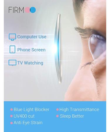 Firmoo Blue Light Blocking Glasses | Anti Glare Lens | Pink Frame | Computer Glasses for Women/Men - Buy Online on GoSupps.com