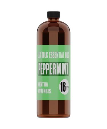 Lab Bulks Peppermint Essential Oil - 16 Ounce Bottle - 1 Pack