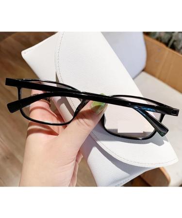 Qinzhenz Classic Rectangular Reading Glasses +100 C1 | Anti-Blue Light Unbreakable Computer Readers - Buy Online on GoSupps.com
