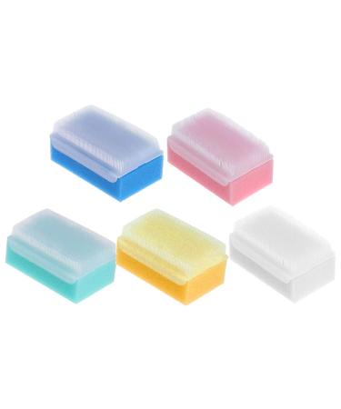 Lurrose 5pcs Sponge Bath Brush Antibacterial Shower Body Scrubber Massage Brush for Adults Kids