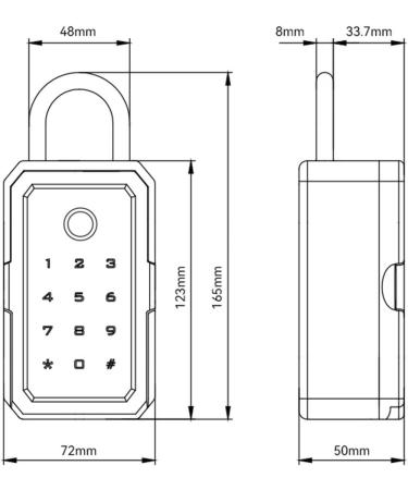 Security Boxes Password Smart Fingerprint Digital Cerradura Inteligente Electronic Porta Lock Boxes (Color : Version) (Ble Version) - Buy Online on GoSupps.com