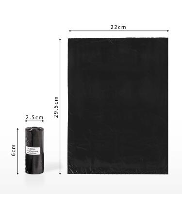 600PCS AiTodos Dog Poop Bags - Black Polyethylene Dog Bags (40 Rolls, 15 Bags per Roll) - Portable and Suitable for Leaving the House - 30*21.5 cm - Dog Toilet Bags - Buy Online on GoSupps.com