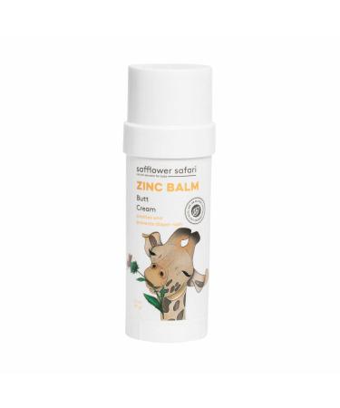 Baby Zinc Balm Stick - All Natural Butt Cream  Mess Free Diaper Rash Cream  Treat & Prevent Diaper Rash  Hypoallergenic  All-Natural  Plant-Derived  Made in USA by Safflower Safari
