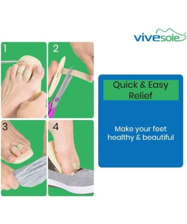 ViveSole Double Hammer Toe Splint Pair - Toe Corrector for Women - Budin Toe Straightener - Bunion Separators - Big Toe Brace Wraps for Men (1 Pair) - Buy Online on GoSupps.com