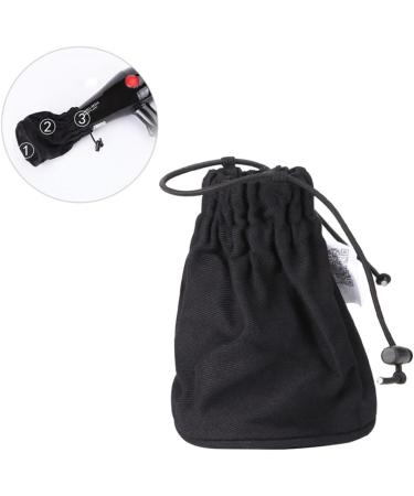 NOLITOY 1pc Burlap Bags Drawstring Blow Hair Dryer Diffuser Hair Dryer Shield Wind Cover Portable 13.2*10.3cm Black - Buy Online on GoSupps.com