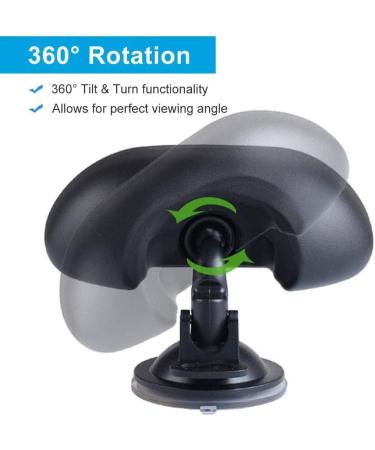 360 Rotatable Baby Car Mirror with Non-Slip Suction Cup - Rear Facing Child Safety View Mirror for Interior Car Seat - Black - Buy Online on GoSupps.com