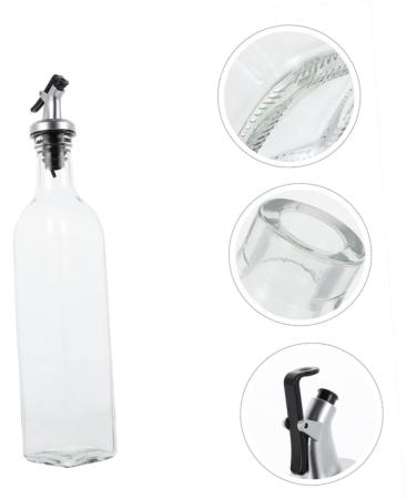 Zerodeko 1pc Oil Can Glass Olive Oil Decanter Oil Storage Bottle Spout Control Oil Pot Oil Volume Cruet Glass Vinegar Bottle Oil Storage Container Oil Bottle Dispenser Household - Buy Online on GoSupps.com