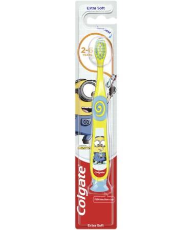 Colgate Kids Toothbrush for Ages 2-6 - Extra Gentle Manual Toothbrush with Suction Cup (Pack of 3) - Buy Online on GoSupps.com