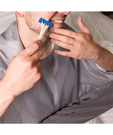 Beard Trimmer Catcher - Shaving Apron Bib for Men's Grooming Kit - BLACK - Buy Online on GoSupps.com