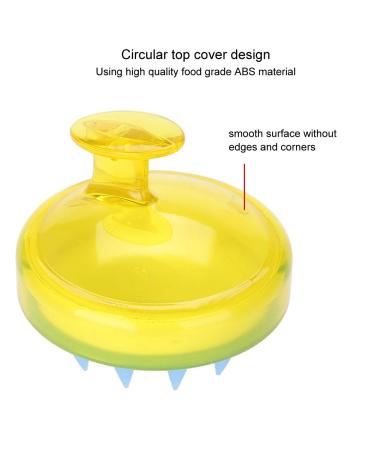 Shower Ridge Scalp Massage Brush | Silicone Head Massager for Hair Washing & Peeling | Yellow Care Device - Buy Online on GoSupps.com