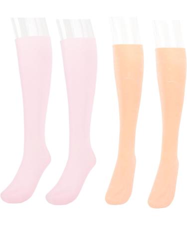 Long Silicone Moisturizing Socks Elastic Foot Care Silicone Spa Pedicure Socks 2 Pairs for Cracked Feet - Buy Online on GoSupps.com