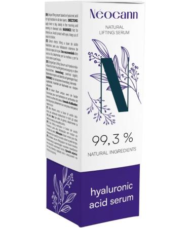  Annabis NEOCANN Natural Face Lifting Serum Hyaluronic Acid 50 ml - Moisturizing Anti-Wrinkle Natural Vegan - Face Neck and Neckline - More Filled and Nourished Skin - Women's Face Moisturizer ANNABIS - Buy Online on GoSupps.com