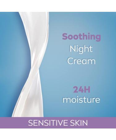 NIVEA Sensitive Night Cream (50ml) with Liquorice Extract and Grape Seed Oil for Regenerating Skin Care | Gentle Face Cream for Sensitive Skin - Buy Online on GoSupps.com