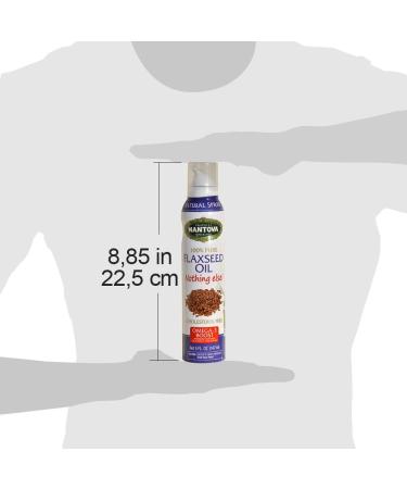 Mantova Flaxseed Oil Cooking Spray - 100% Pure Omega-3 for Keto Snacks & Baking - 5 oz - Buy Online on GoSupps.com